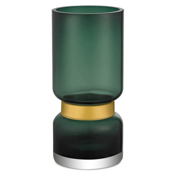 Retro Vase Tri grün-gold