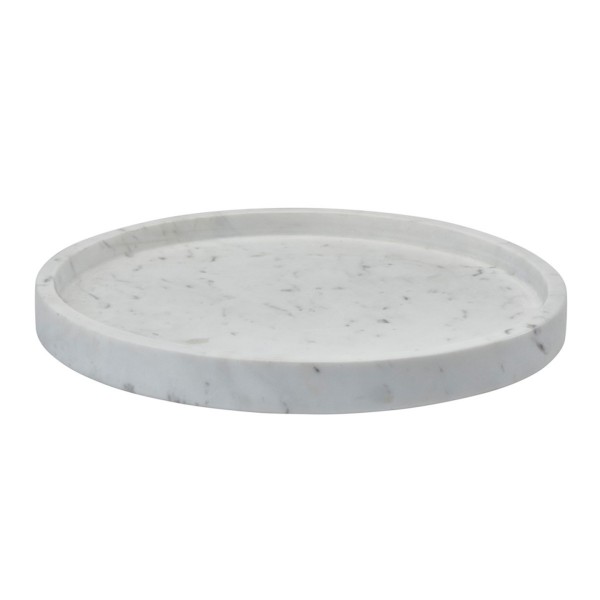 Hammam Ablage Tablett | Marmor weiss-rund Ø 30 cm
